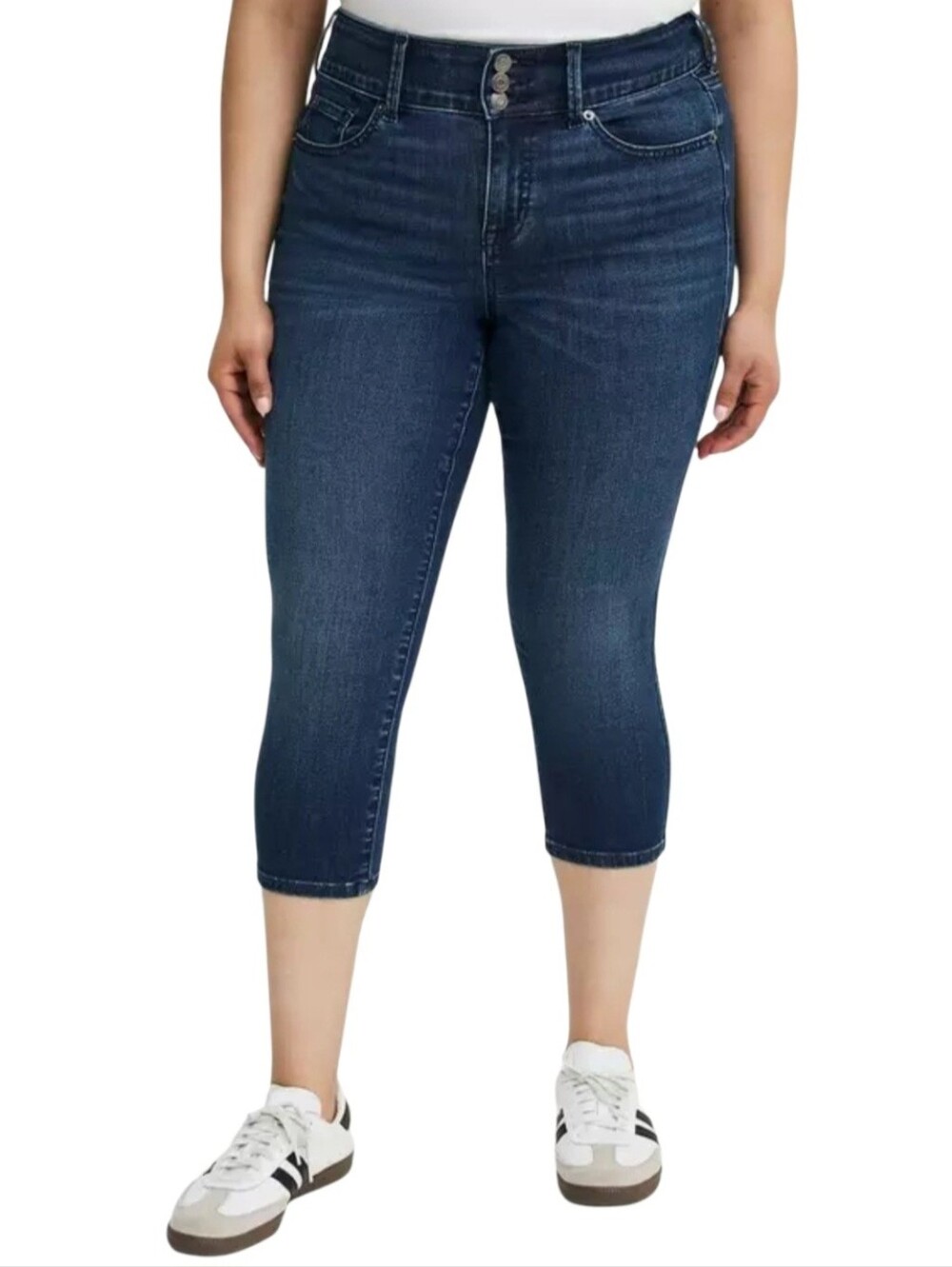 Torrid Skinny Jegging High Rise Capri Jean Super Soft Denim Stretch 18